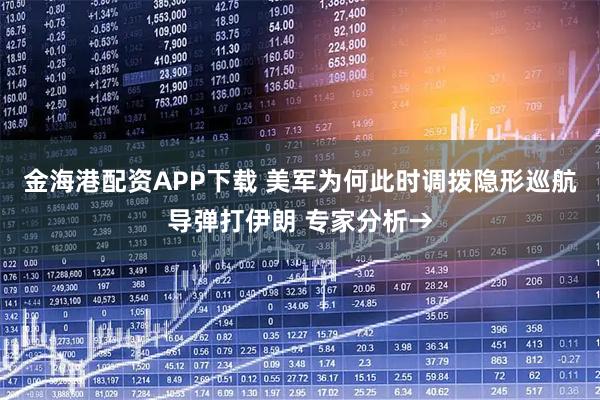 金海港配资APP下载 美军为何此时调拨隐形巡航导弹打伊朗 专家分析→